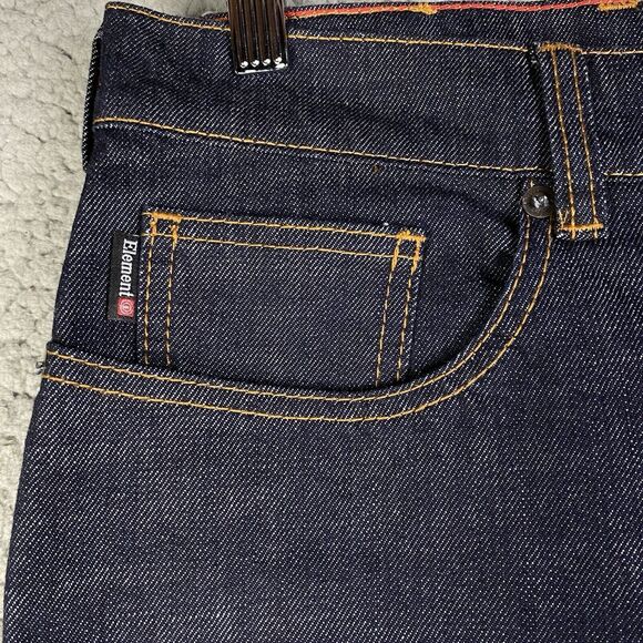 Element Jeans Skateboards Jeans Mens Standard Fit Dark 32x32 Quality Denim Y2K - Picture 4 of 16